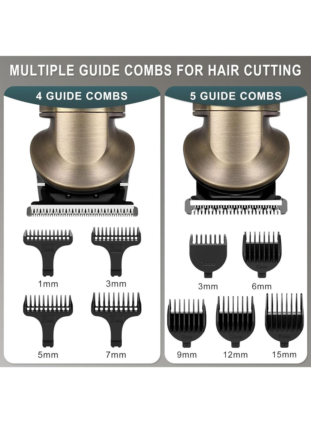 Професійний багатофункціональний металевий тример HT-609 золотистий Hatteker Amazon (356766982)