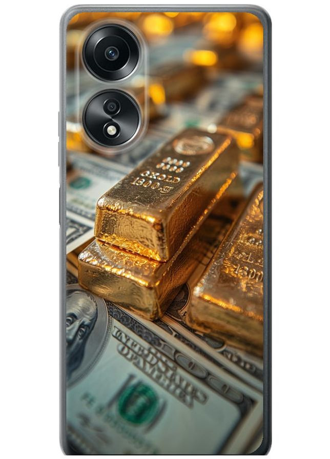 Силіконовий чохол 'Злитки та долари' для Endorphone Oppo A58 4G (291125076)