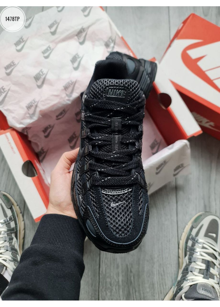 КРОСІВКИ ЖІНОЧІ NIKE P-6000 TOTAL BLACK НАЙК П-6000 No Brand чорні демісезони (367172346)