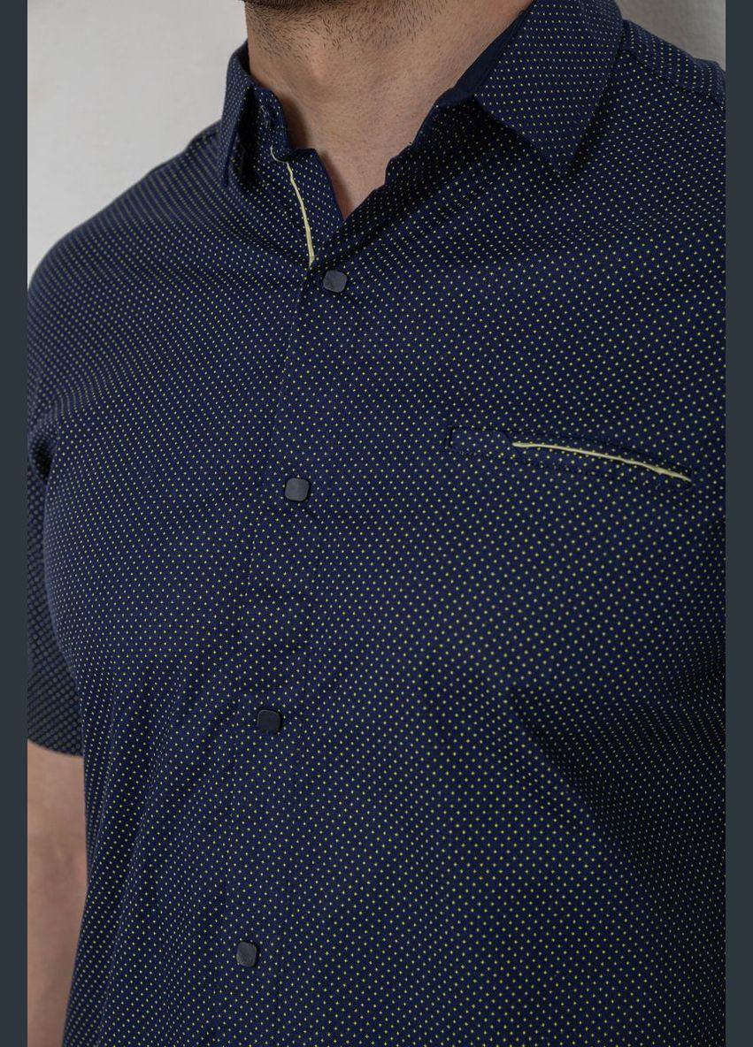 Сорочка чоловіча з принтом, колір синій, 214R7128 Ager (346594307)
