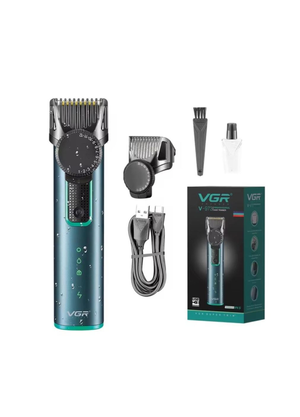 Машинка для стрижки волос VGR V-973 аккумуляторная No Brand (338620468)