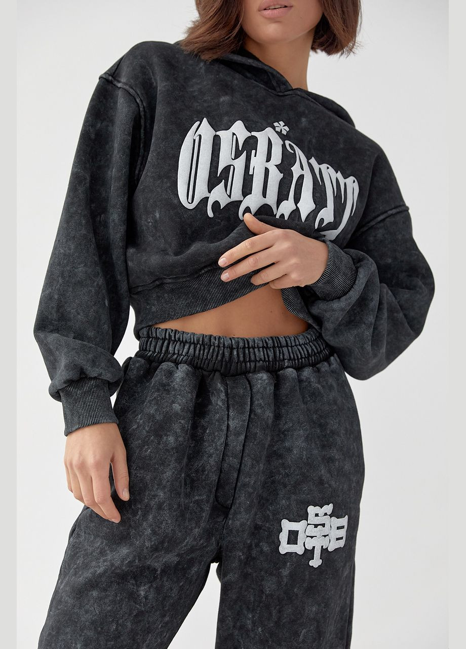 Теплий спортивний костюм жіночий з принтом Osbatt Liton (296909131)