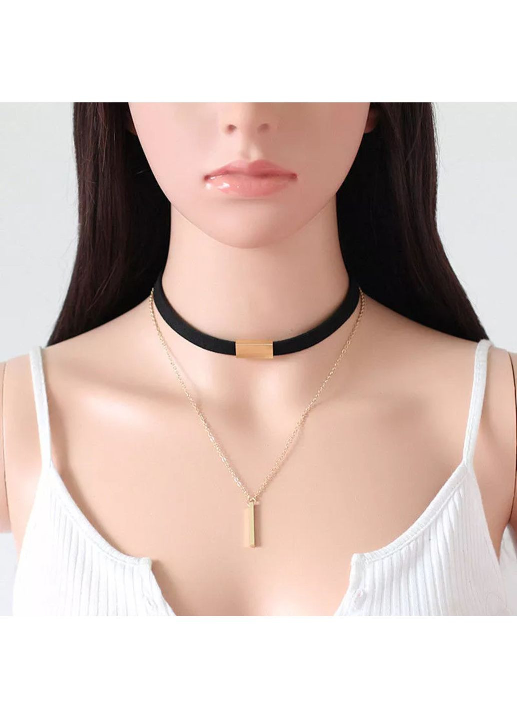 Чокер жіночий на шию, замшевий з підвіскою «Dark Angel» ( ) China (367623395)