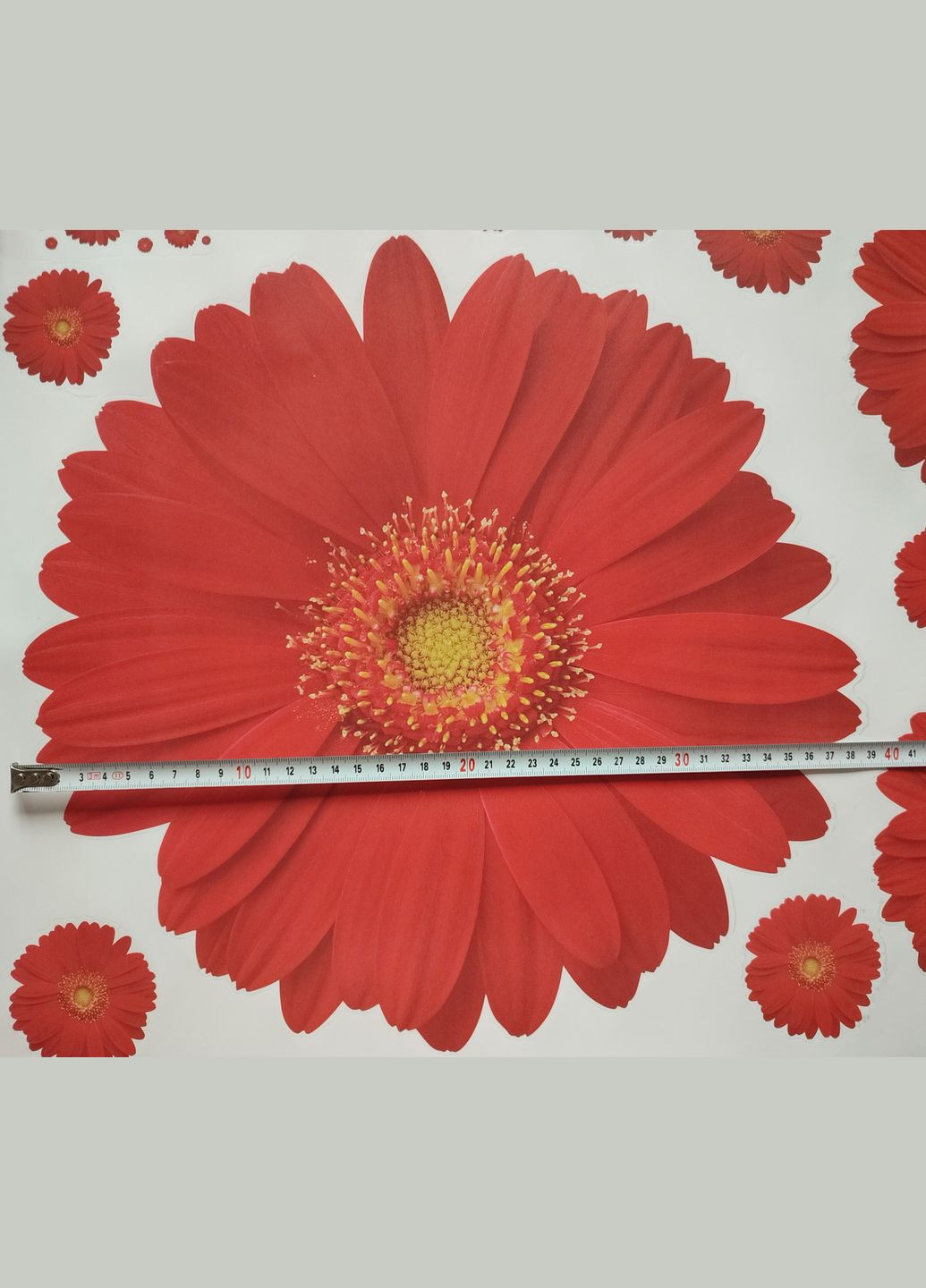 Наклейка на стіну Червоні хризантеми 11 шт (лист 45 х 60 см) Б269-1 No Brand (302526473)