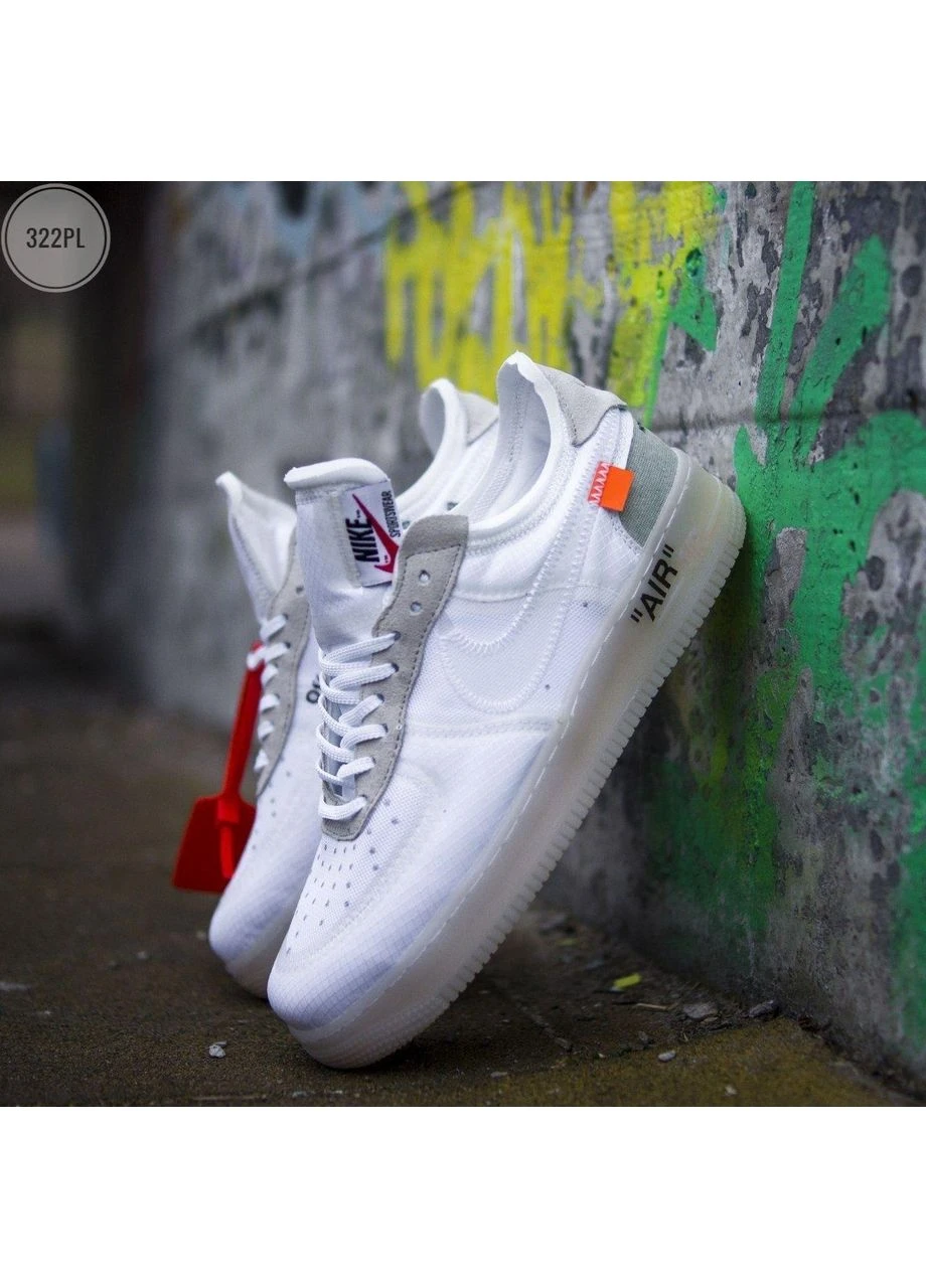 Белые летние кроссовки nike air force x white найк аир форс No Brand