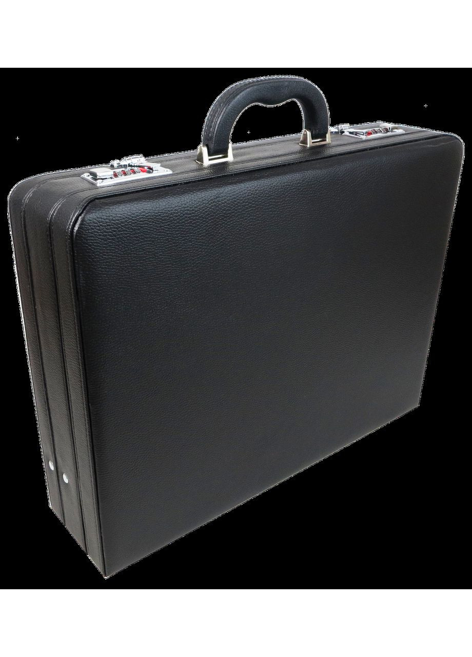 Класичний кейс, дипломат з еко шкіри Portfolio чорний No Brand (361157100)