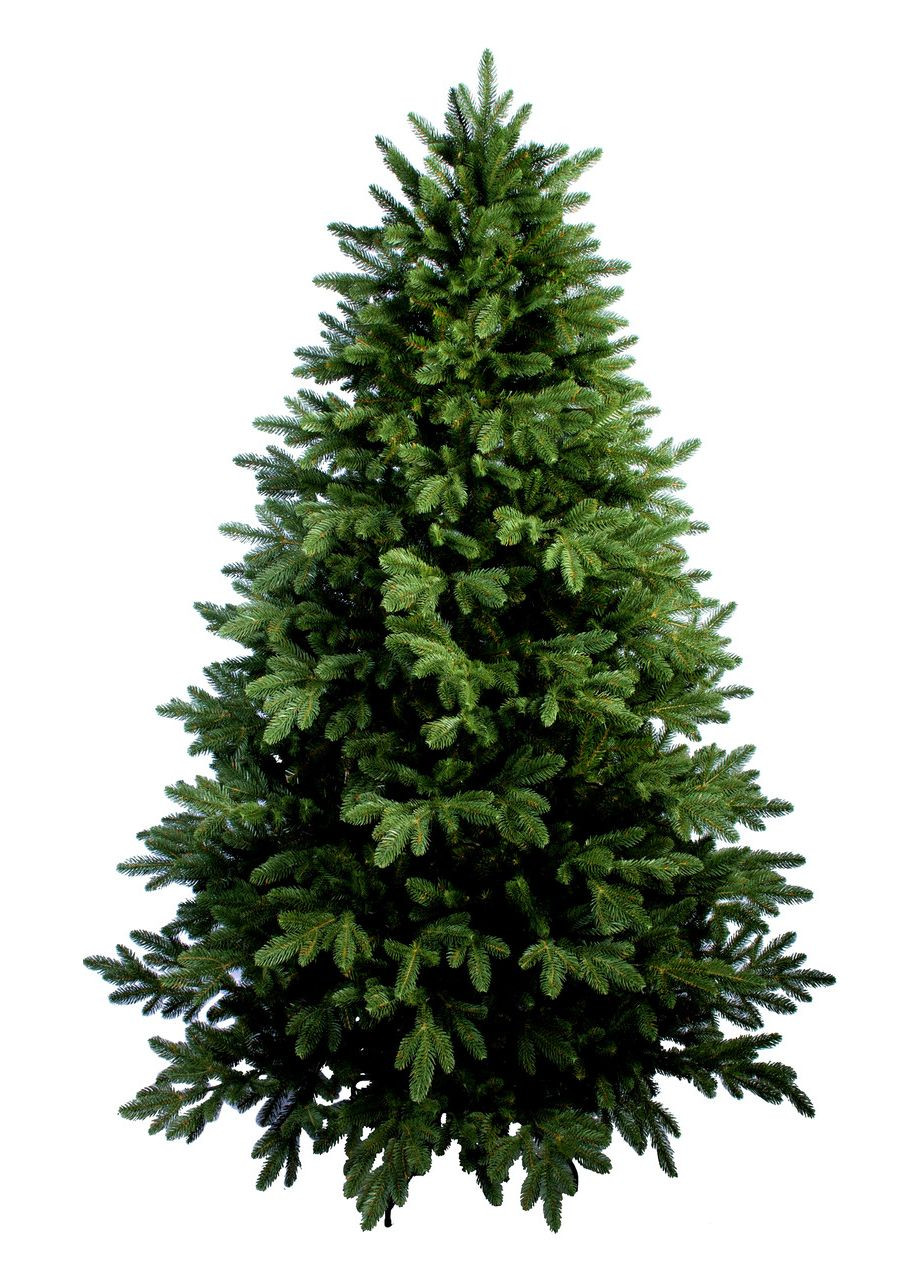 Штучна комбінована ялинка YalynkyWorld литі голки та плівка ПВХ Санта-Преміум 210 см Kvazar (312015712)