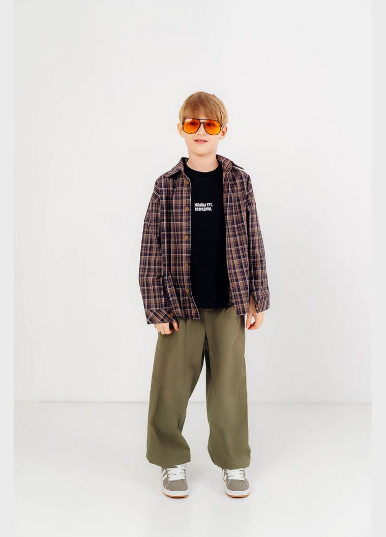 Коричневая рубашка Авекстекс