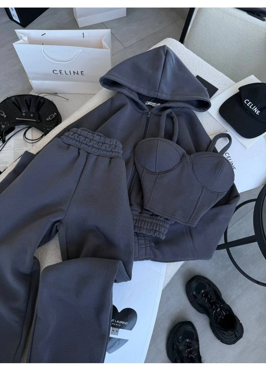 Женский костюм тройка No Brand (369670319)