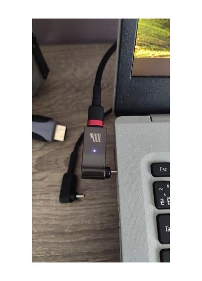 Переходник USB-C на DC для зарядки ноутбука, адаптер USB type C DC повербанк для ноутбуков PD100W DC Foxconn (366664702)
