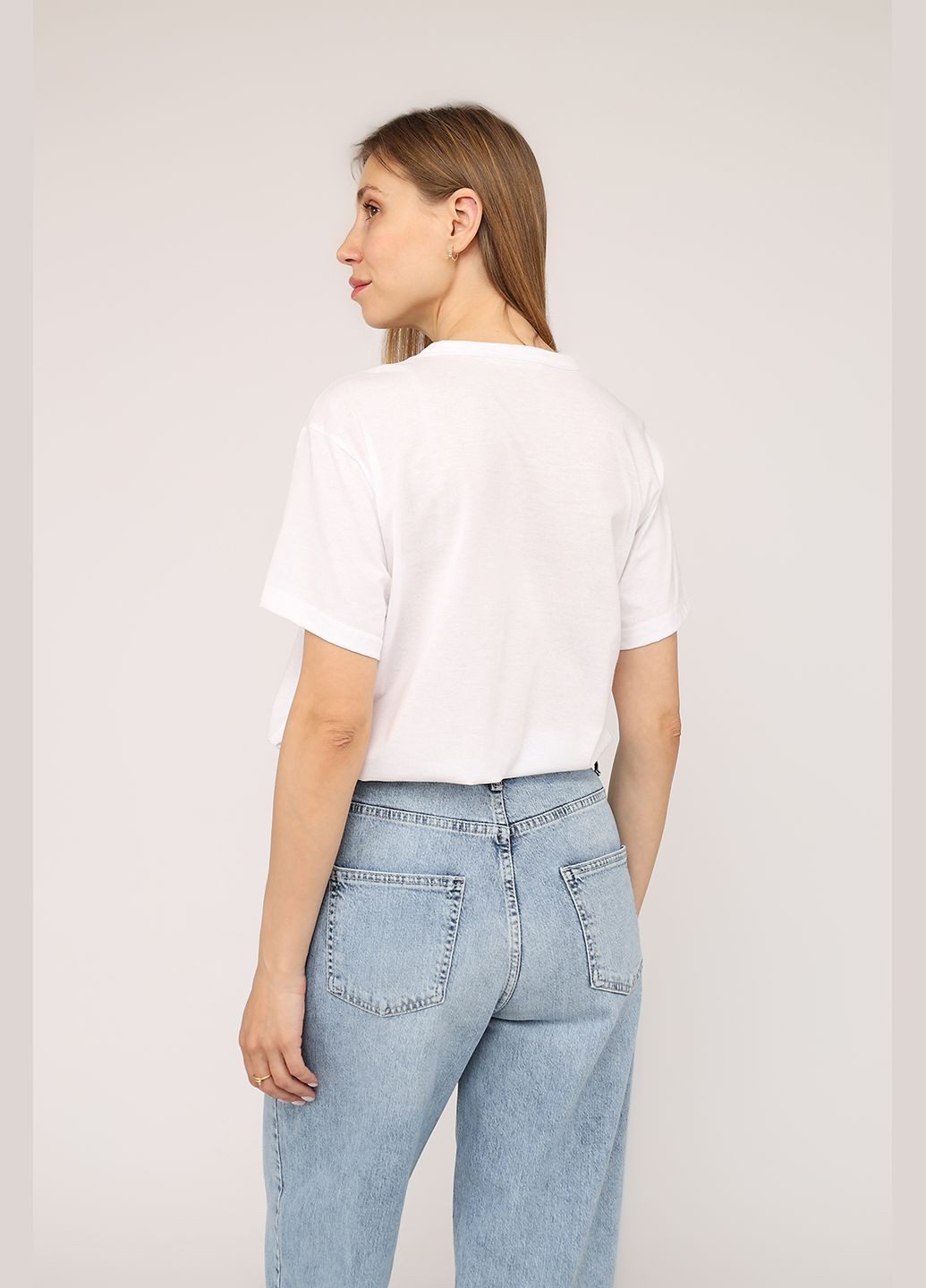 Футболка с коротким рукавом женская цвет белый ЦБ-00272838 Yuki - (334429144)