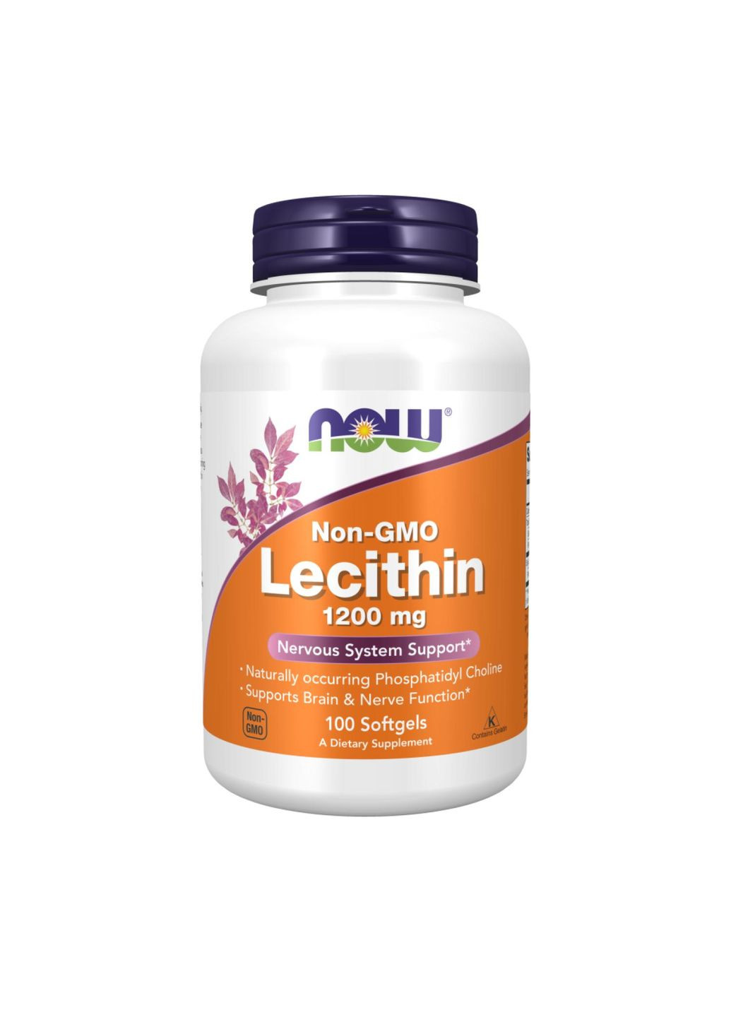 Лецитин Lecithin 1200 мг 100 капсул Now Foods (346086622)