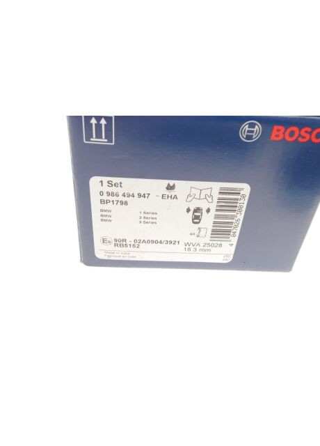 Колодки гальмівні (передні) BMW 1 (F20/F21)/2 (F22/F23/F87/F44-F46)/3 (F30/F31/F34/F80)/4 ( 0 986 494 947 UA63 Bosch (339647018)
