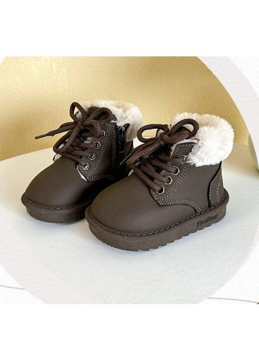 Черевики зимові дитячі колір коричневий 10987 No Brand (370499858)