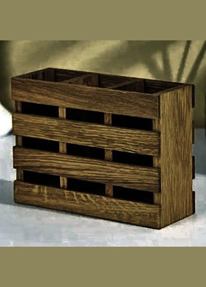 Підставка для столових приладів з дерева Джучеро мускат (ПСП-013407) No Brand (327423257)