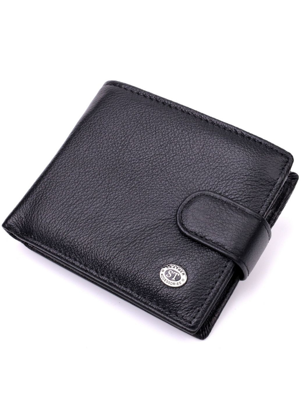 Мужское кожаное портмоне 11,3х9,5х2 см st leather (288046796)