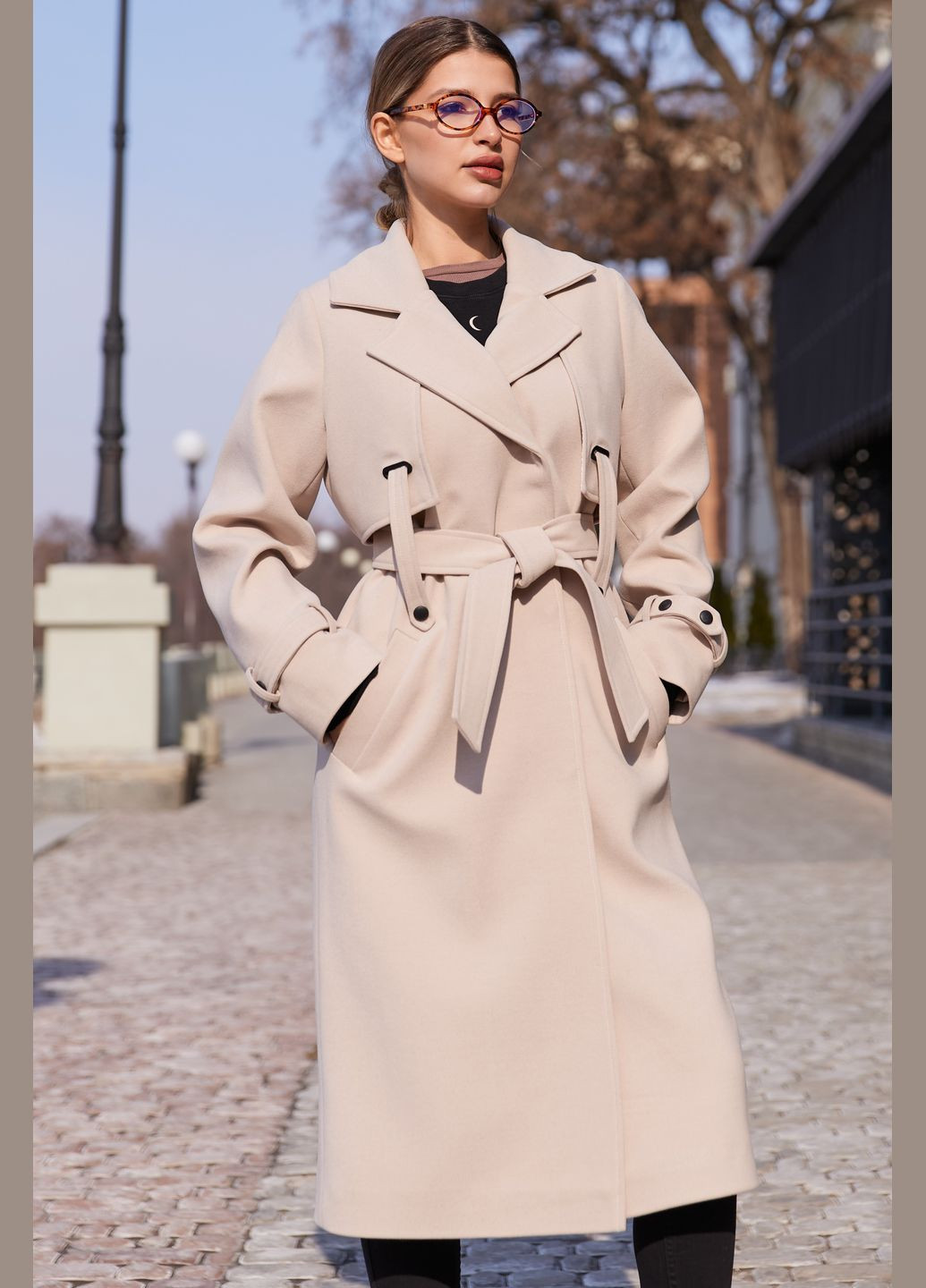 Молочне демісезонне Пальто MN