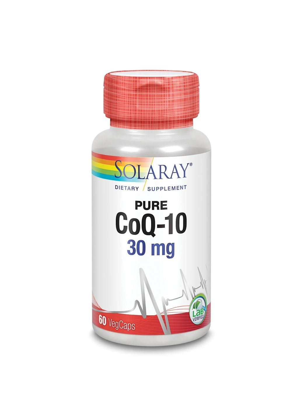 Добавка Pure CoQ10 30mg - 60 vcaps Solaray (285787857)