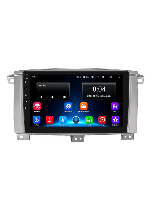 Штатная магнитола 9" для Toyota Land Cruiser 100 Series Рестайлинг 1 2002-2005 4/64Gb/ 4G/ Wi-Fi/C 1шт Lesko (336201693)