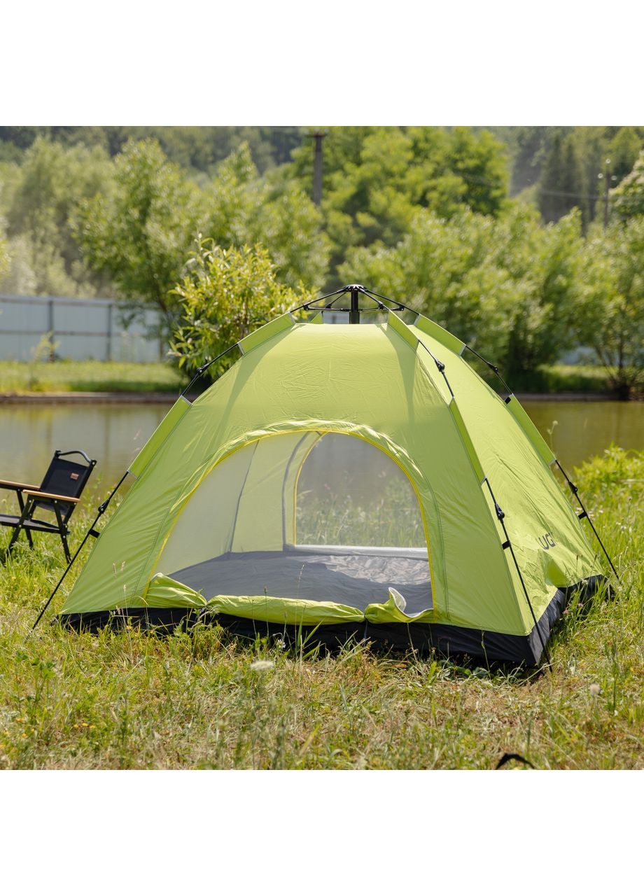Намет кемпінговий автоматичний 2 на 2 метри для риболовлі та походів літня туристична салатова ProDobro (364190346)