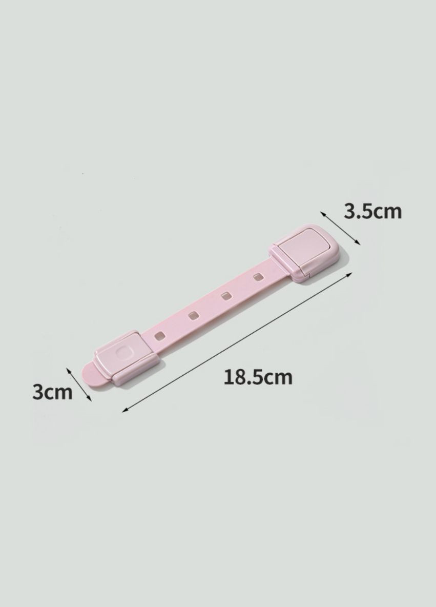 Замки блокатори для захисту від дітей 1 шт Гнучкий універсальний замок 18,5 см Рожевий LELUNO (312000280)
