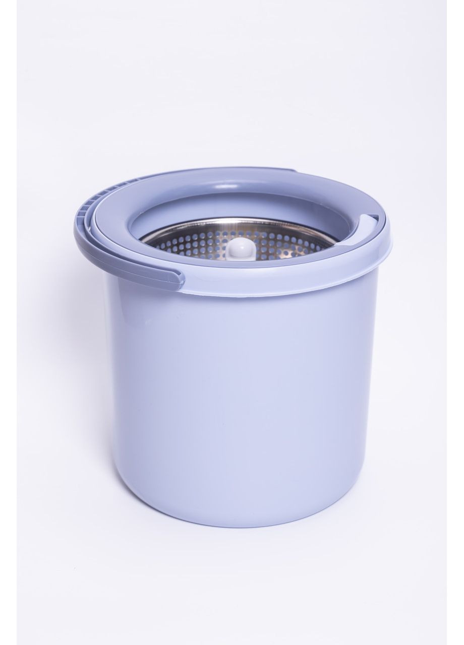 Набір для вологого прибирання з круглою телескопічною шваброю з мікрофібри та відром із віджимом для дому HP-35015-21 Household (372155173)