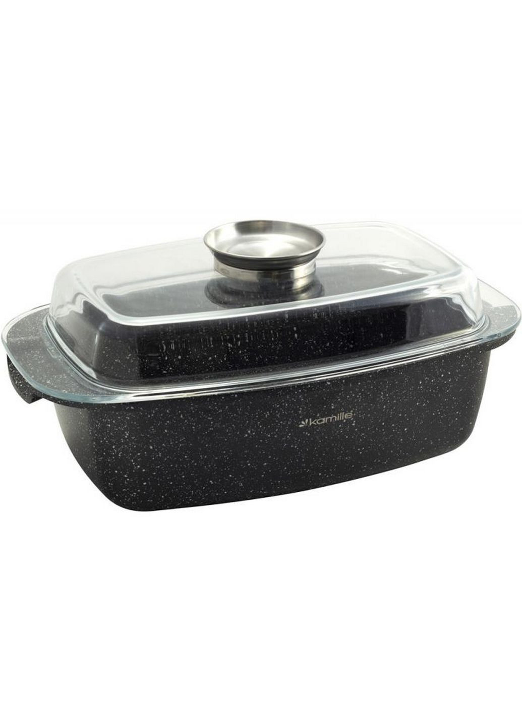 Гусятниця Roastery 5,5л з мармуровим антипригарним покриттям та аромо-кришкою Kamille (288188382)