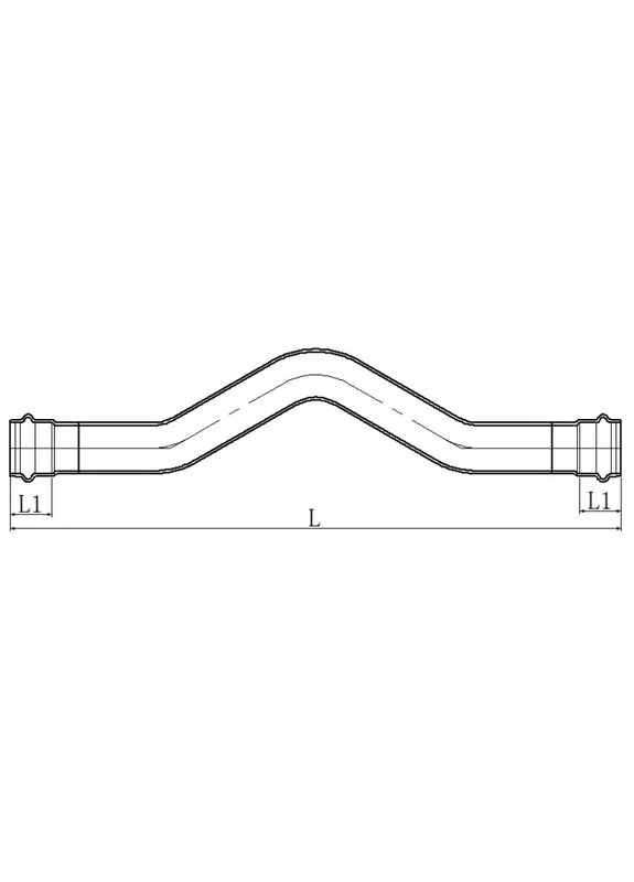 Обвід дворозтрубний KQ.O28-2 Press-Inox AISI 304 28x28 (KR6445) KOER (399428843)