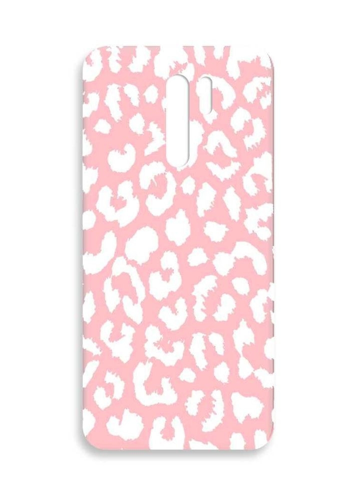 Матовий рожевий чохол на Xiaomi Redmi 9:: Леопардовий принт Білий (принт 375) Creative (355391917)