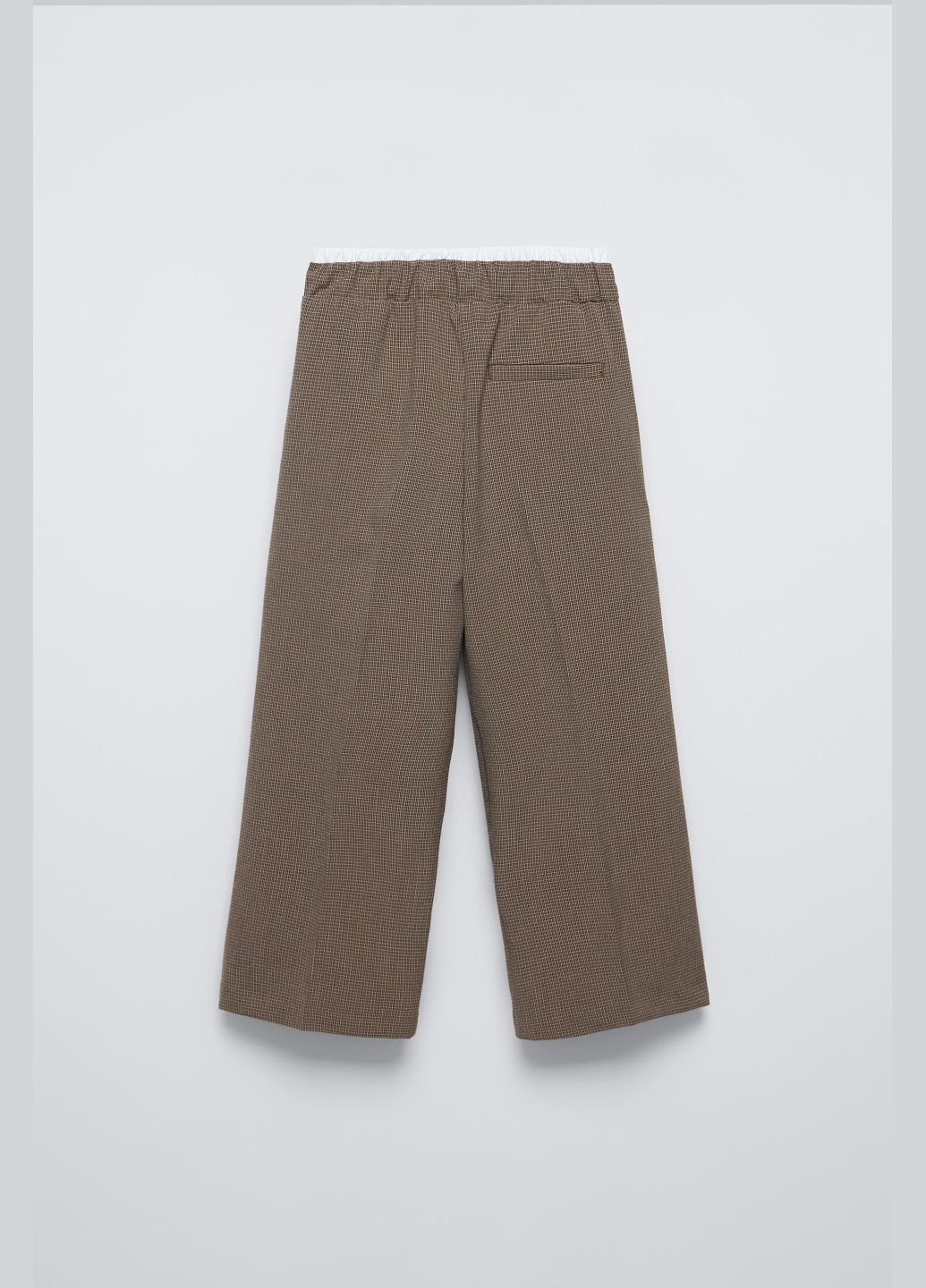 Стильні брюки з подвійною талієюZARA Zara брюки з подвійною талією на резинці (332984161)