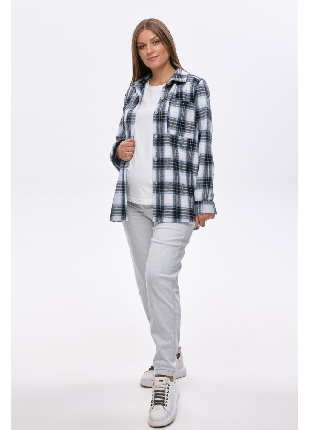 Черно-белая рубашка Dianora