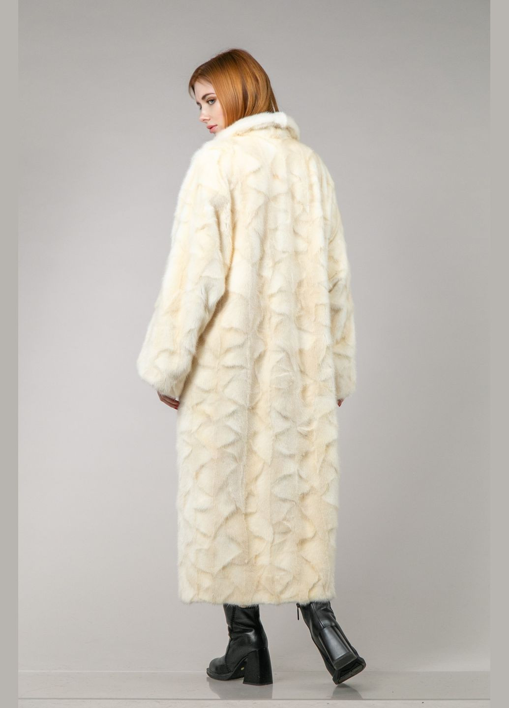 Шуба из норки молочного цвета Chicly Furs (289060599)