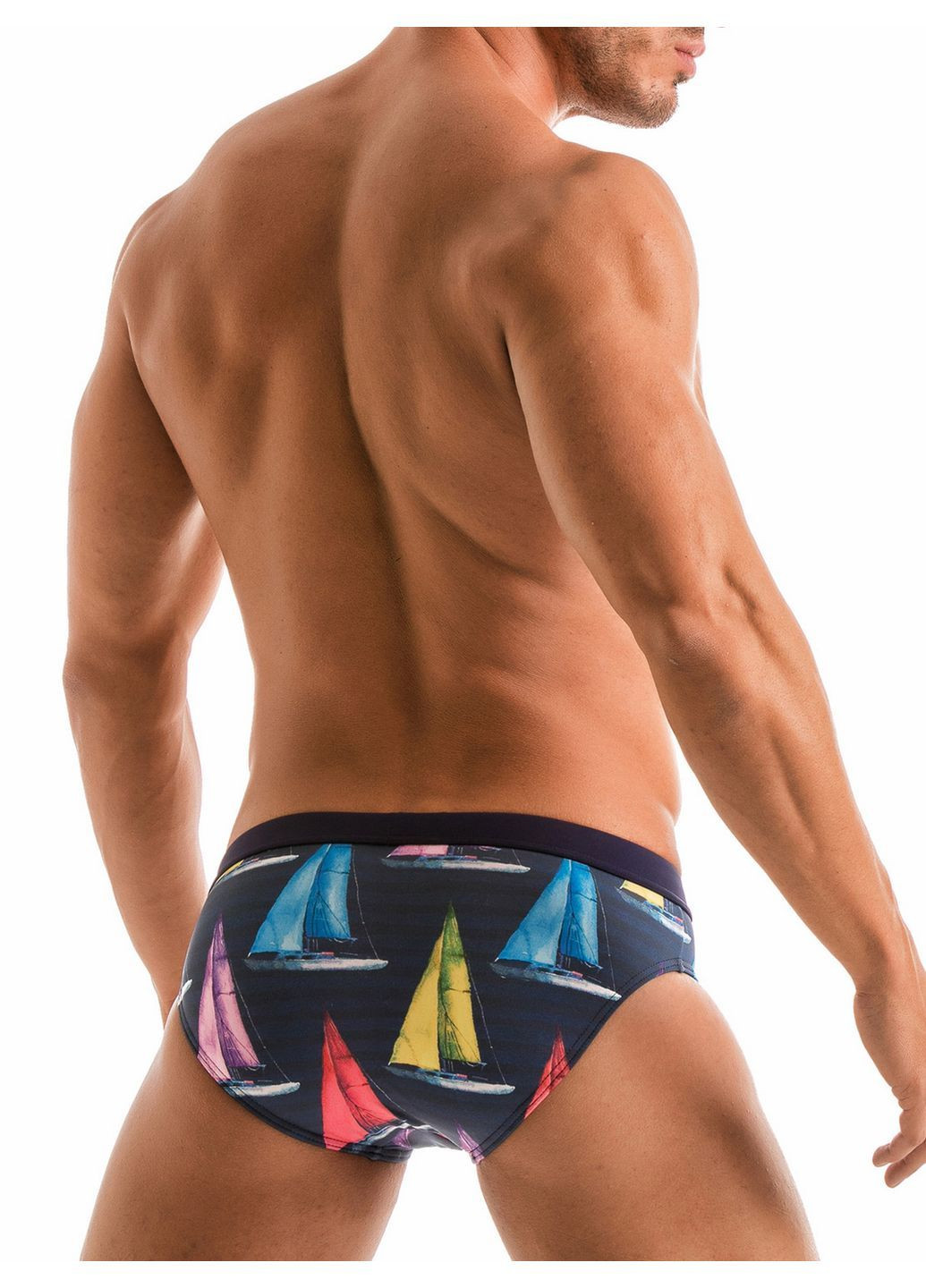 Плавки пляжні 1901s2 темно сині швидковисихаючі чоловічі з підкладкою для моря та басейну Geronimo (370853649)