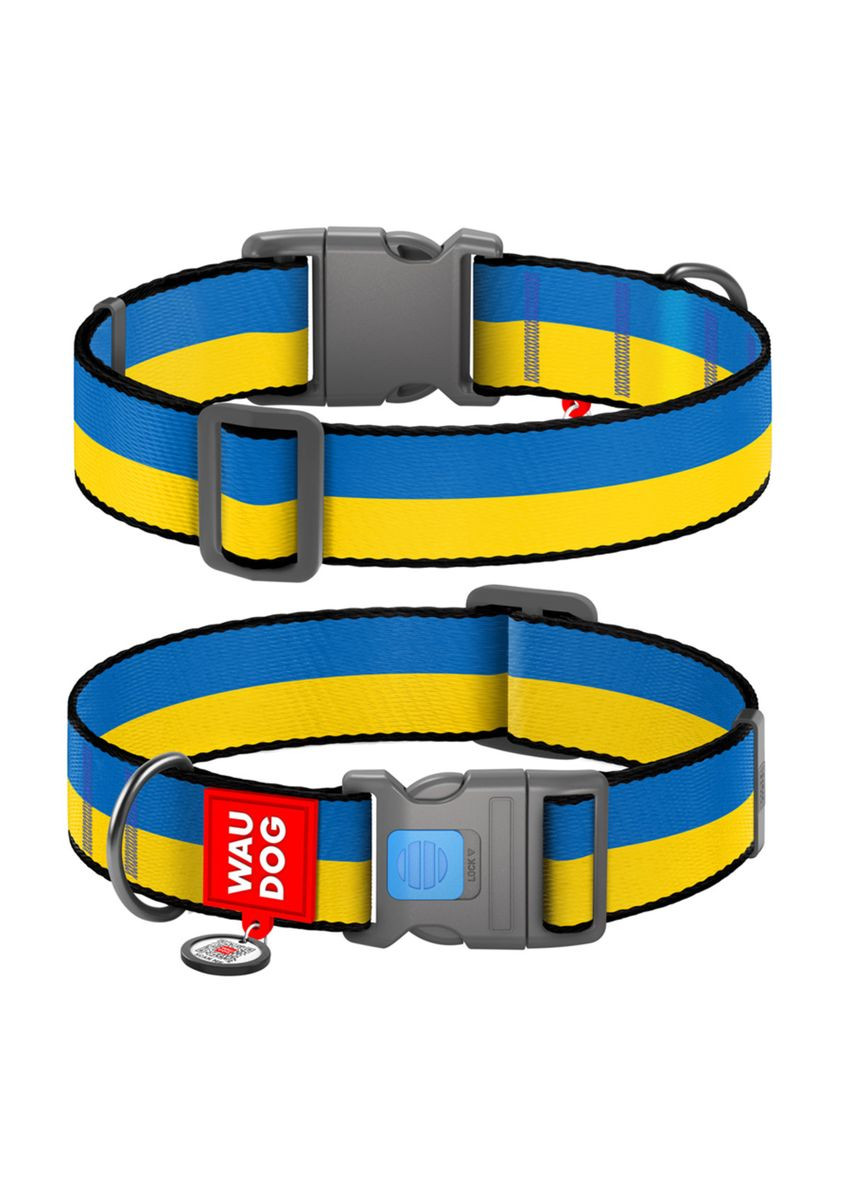 Ошейник для собак нейлоновый Nylon с QR паспортом, XXL, Ш 35 мм, Длин 46-70 см WAUDOG (322642313)