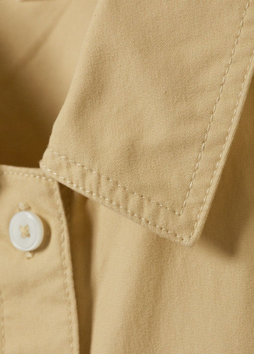 Желтая рубашка однотонная Monki