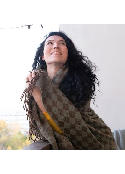 Плед из экологической шерсти 4491 140х200 см Love You (365658593)