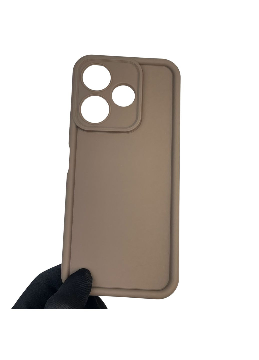 Чохол силіконовий Soft Touch для Redmi 13 4G коричневий (Повний захист камери) Xiaomi (366386257)