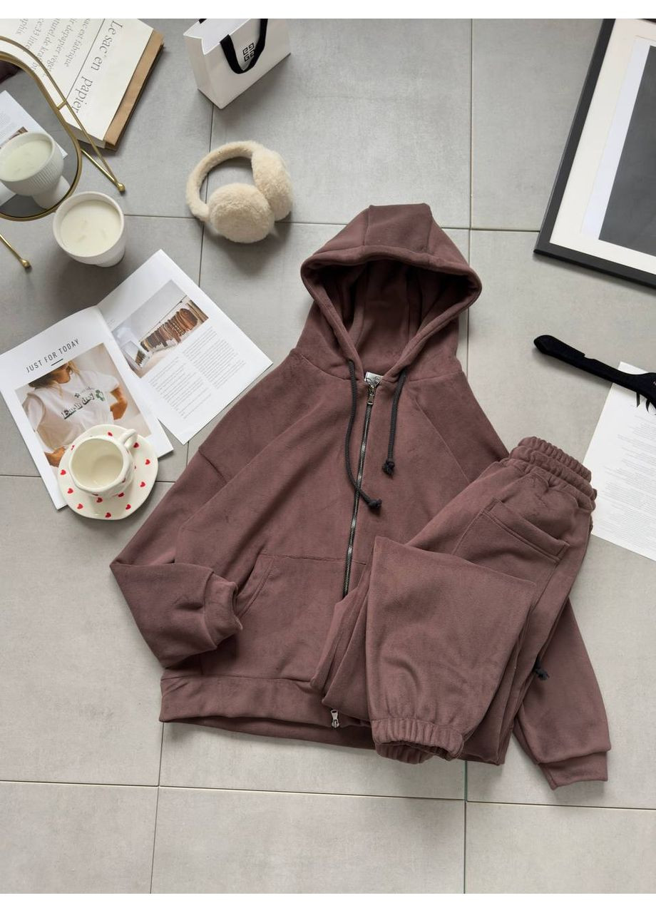 Жіночий теплий костюм із дабл стрейч флісу з капюшоном — ЗАМІРИ В ОПИСІ DK/DL Мода без кордонів (372898294)