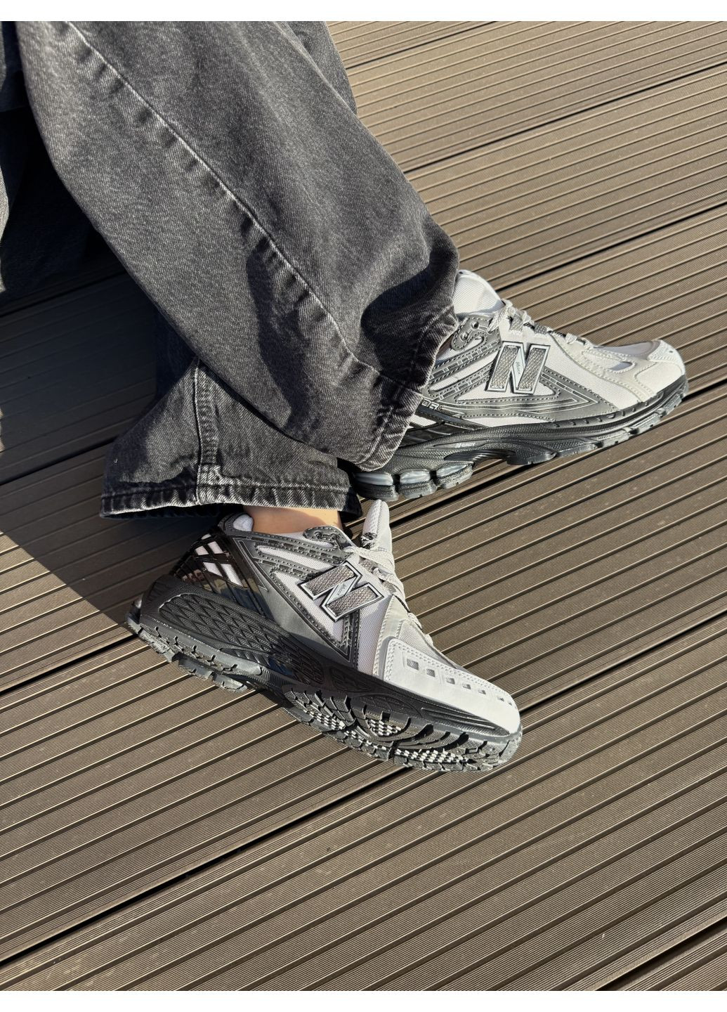 Серые демисезонные кроссовки мужские new balance 1906r cordura black grey нью беланс 1906r No Brand