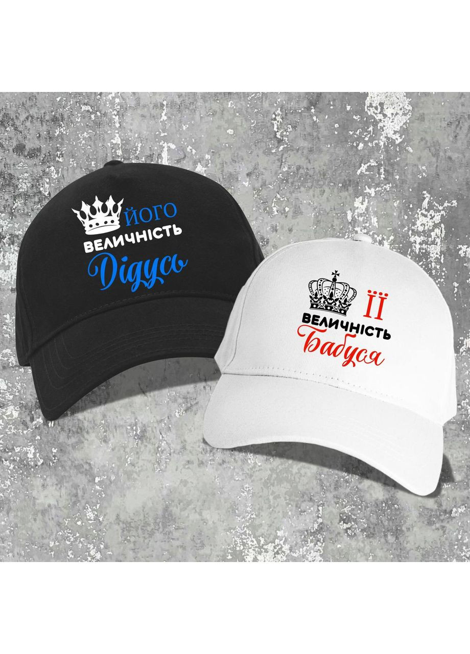 Парные бейсболки с принтом – Его величество Дедушка и Ее величество Бабушка! Hand Made (364210947)