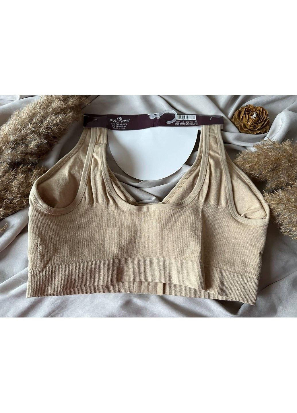 Топ батал c застежкой спереди 8430 Blue Rose (322773919)