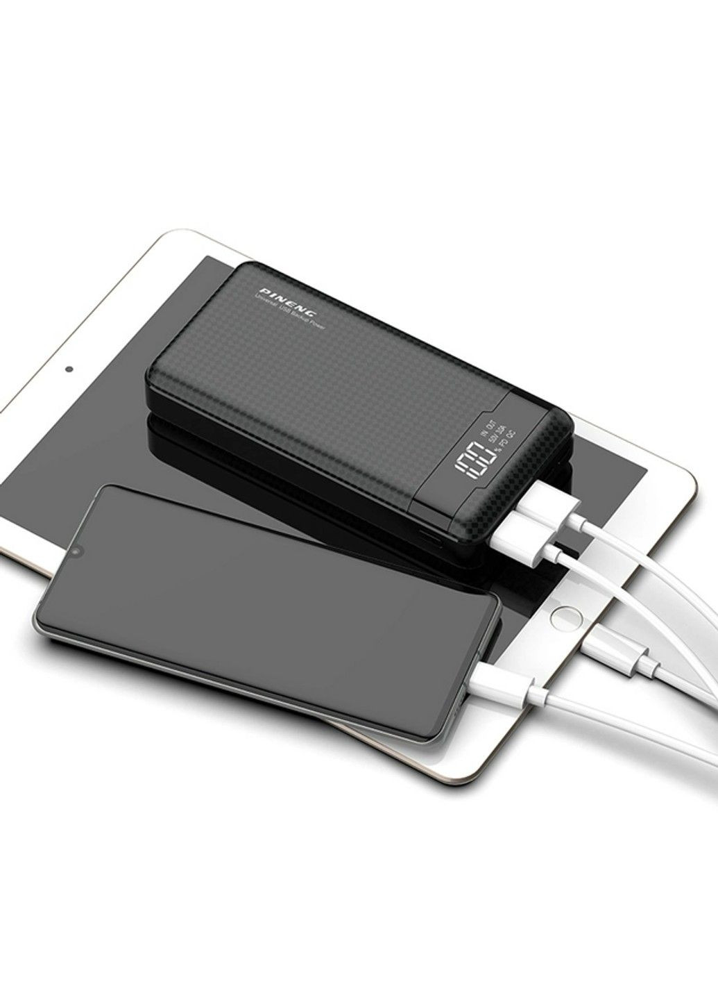 Портативный внешний аккумулятор PN-861 20000 mAh Power Bank Черный Pineng (332637113)