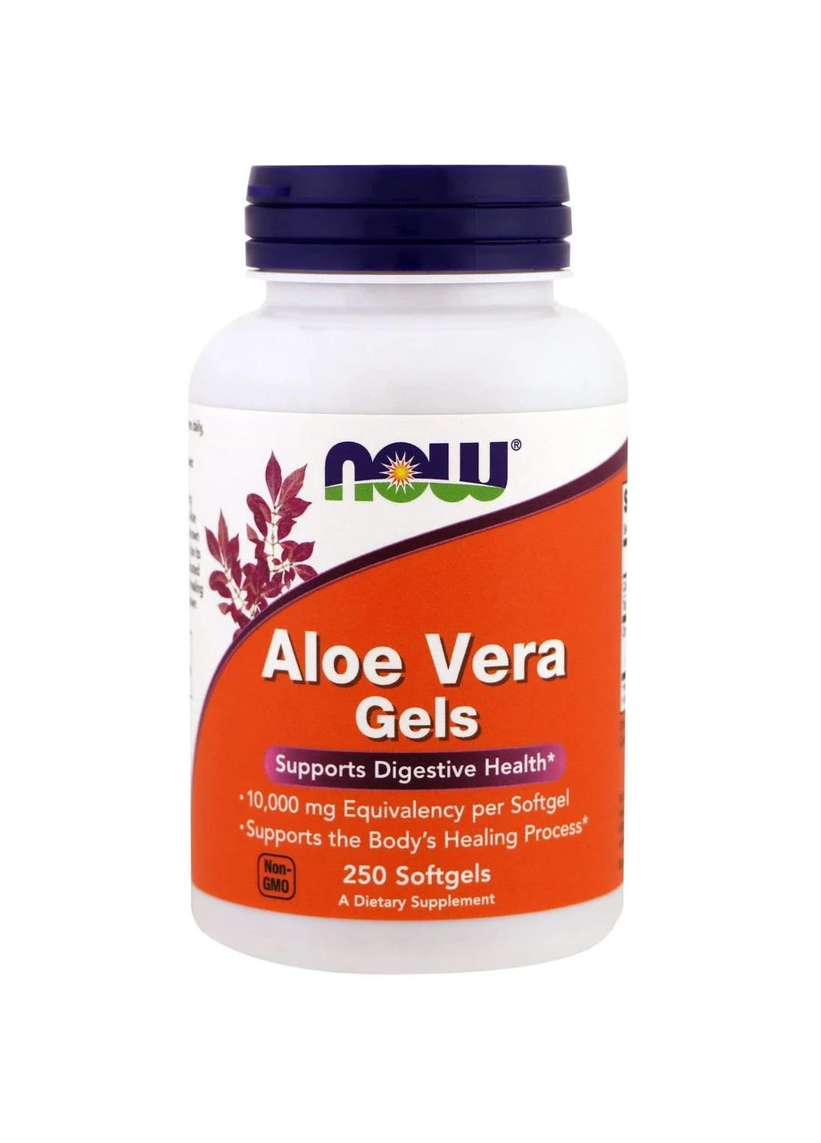 Алоэ вера, Aloe Vera Gels, 250 капсул Now Foods (380904731)