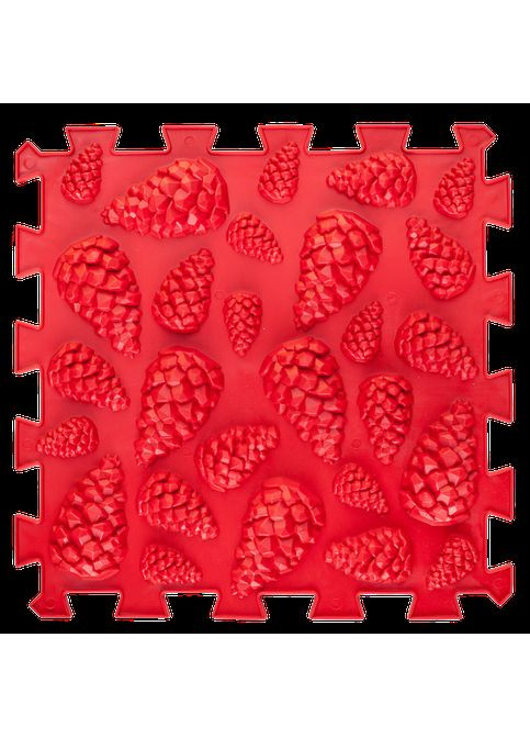 Килимок масажний Пазли Мікс Шишки 1 елемент 26x26 см Ortek (372128915)