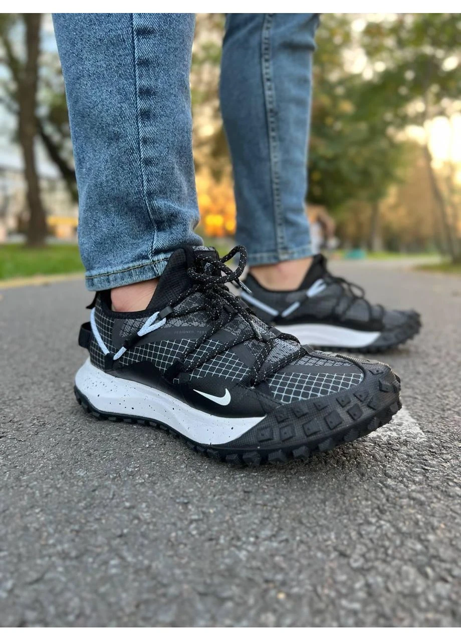 Белые летние кроссовки nike acg mounth low black white найк асж маунс флай No Brand