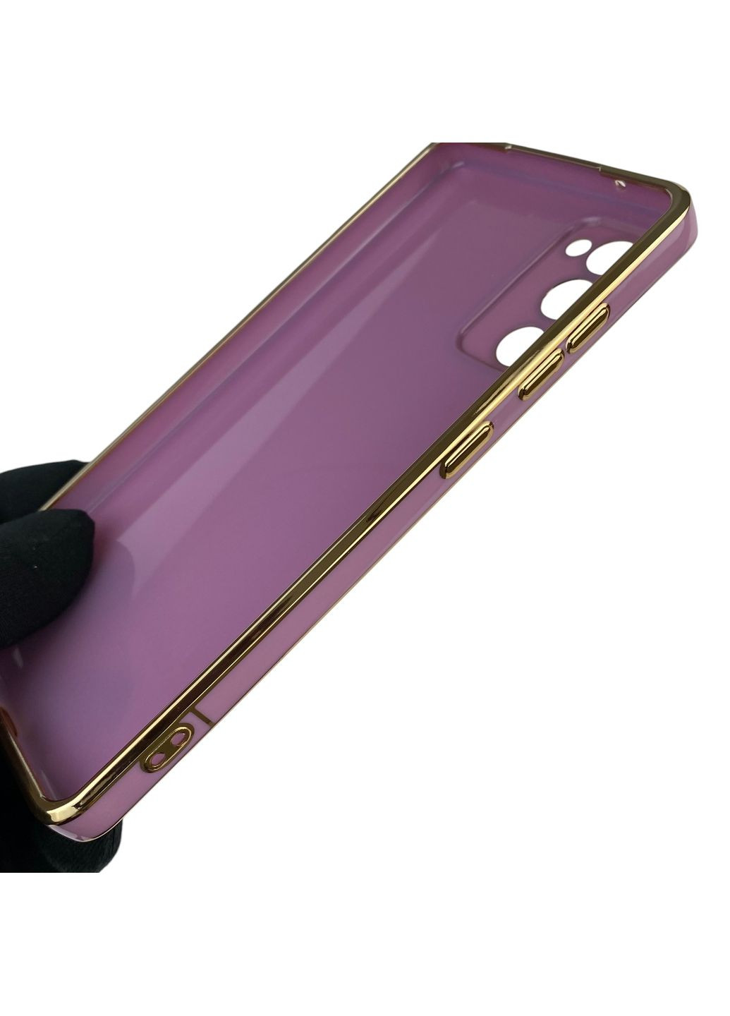 Чехол для Galaxy S20 FE SM-G780G с защитой камеры с золотой окантовкой на самсунг с20 фе черничный gs1 Samsung (366227908)