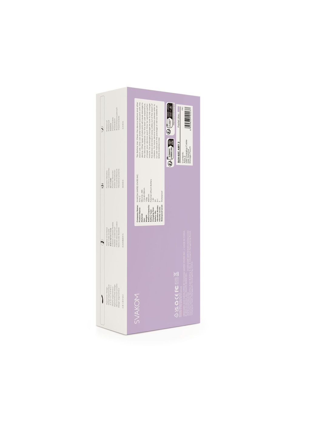 Вібратор для точки G з інтелектуальним режимом Amy 2 Pastel Lilac Svakom (296492261)