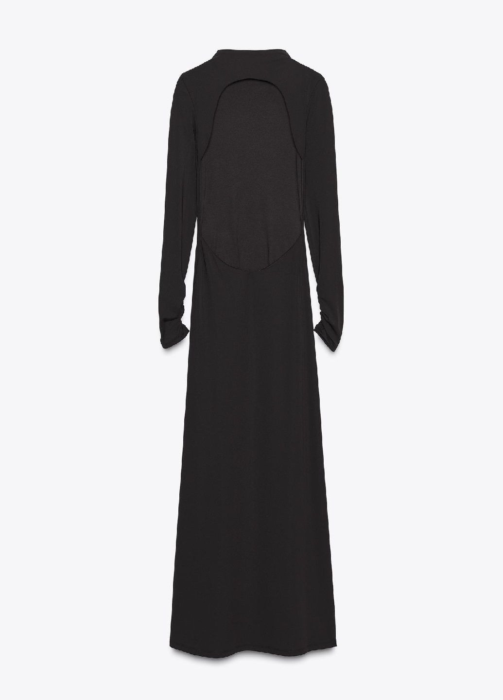 Темно-коричневое кэжуал платье Zara однотонное