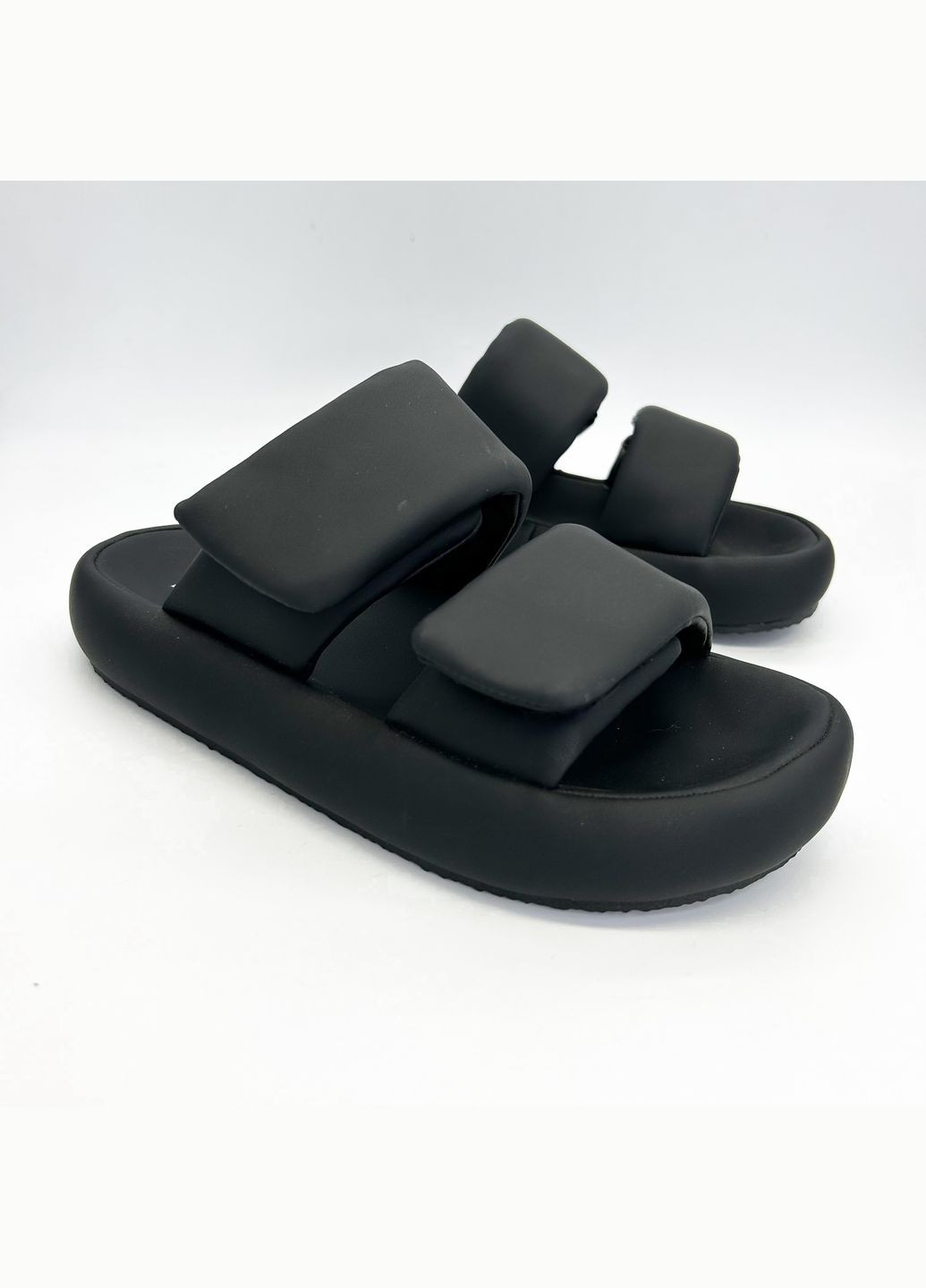 Черные шлепанцы (р) экокожа 0-1-1-183503 Lonza