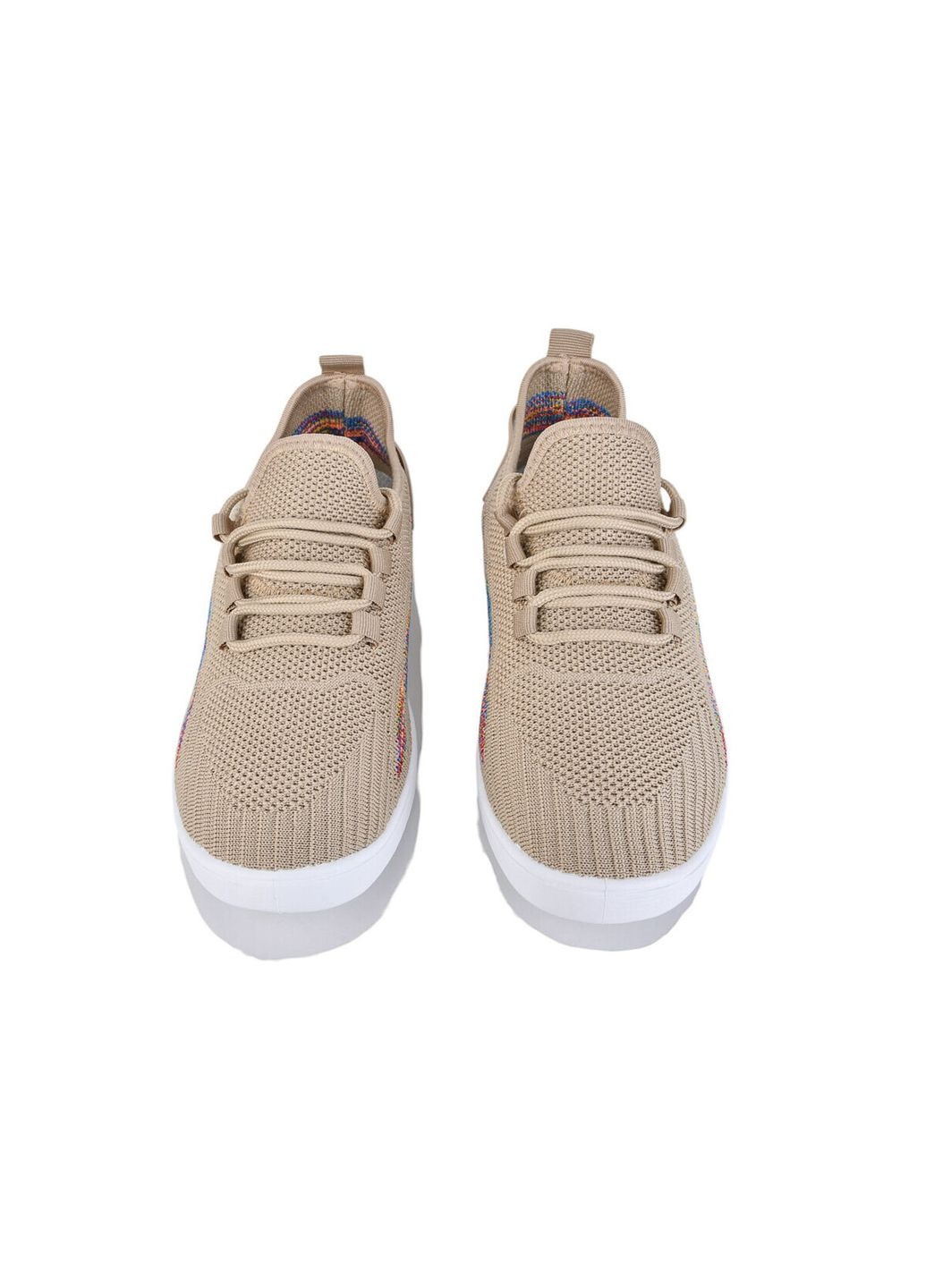 Бежевые женские кеды f16-010 FLOCC City